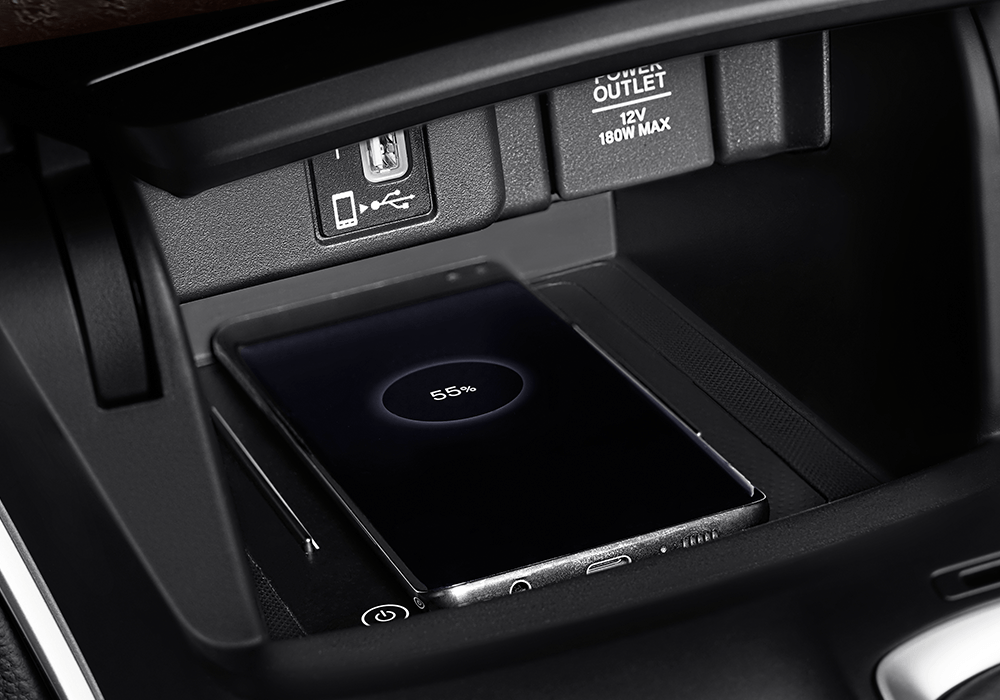 Wireless Charger Console with USB Port