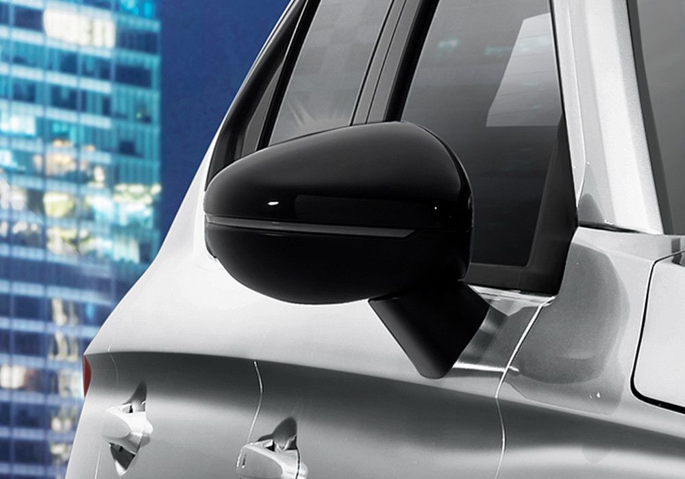 Black Door Mirror with LED Turning Signal
