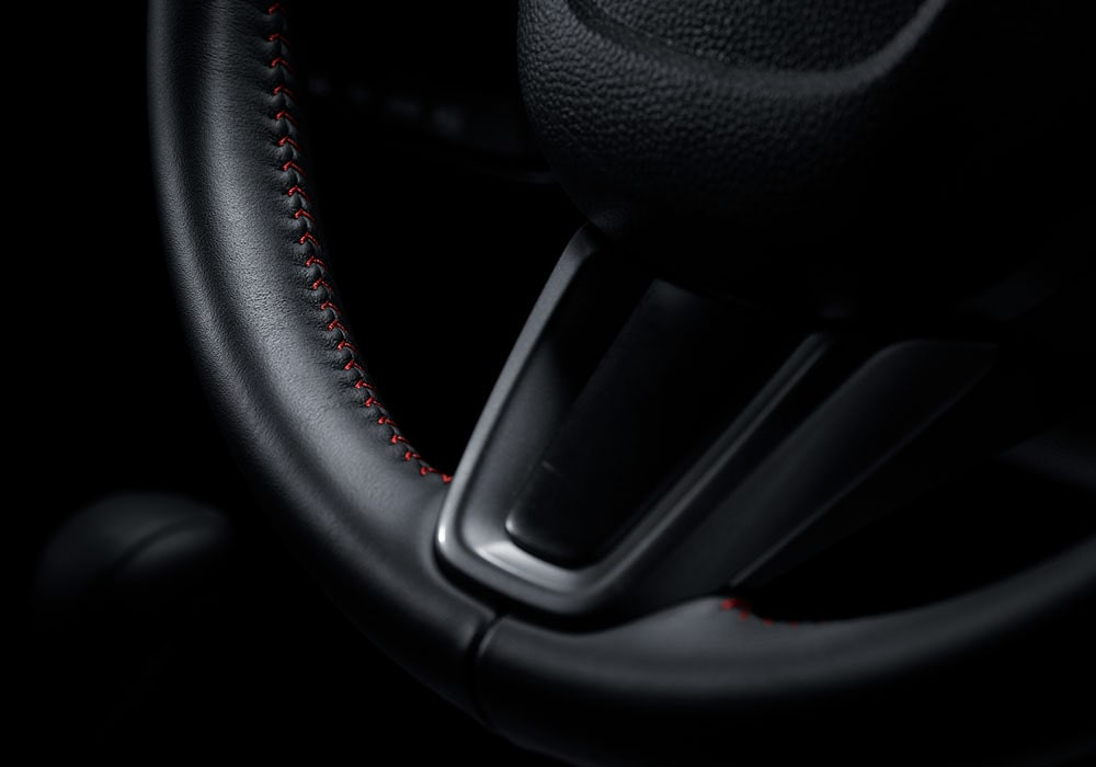 Leather Wrapped Steering Wheel